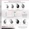 Service Caster 6 Inch Rubber on Steel Caster Set with Ball Bearings 2 Swivel Lock 2 Rigid SCC SCC-30CS620-RSB-BSL-2-R-2 - alternate 7